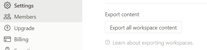 Notion Export Content