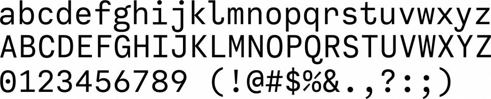 Calling Code Font Sample